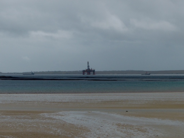 Gestrand boorplatform