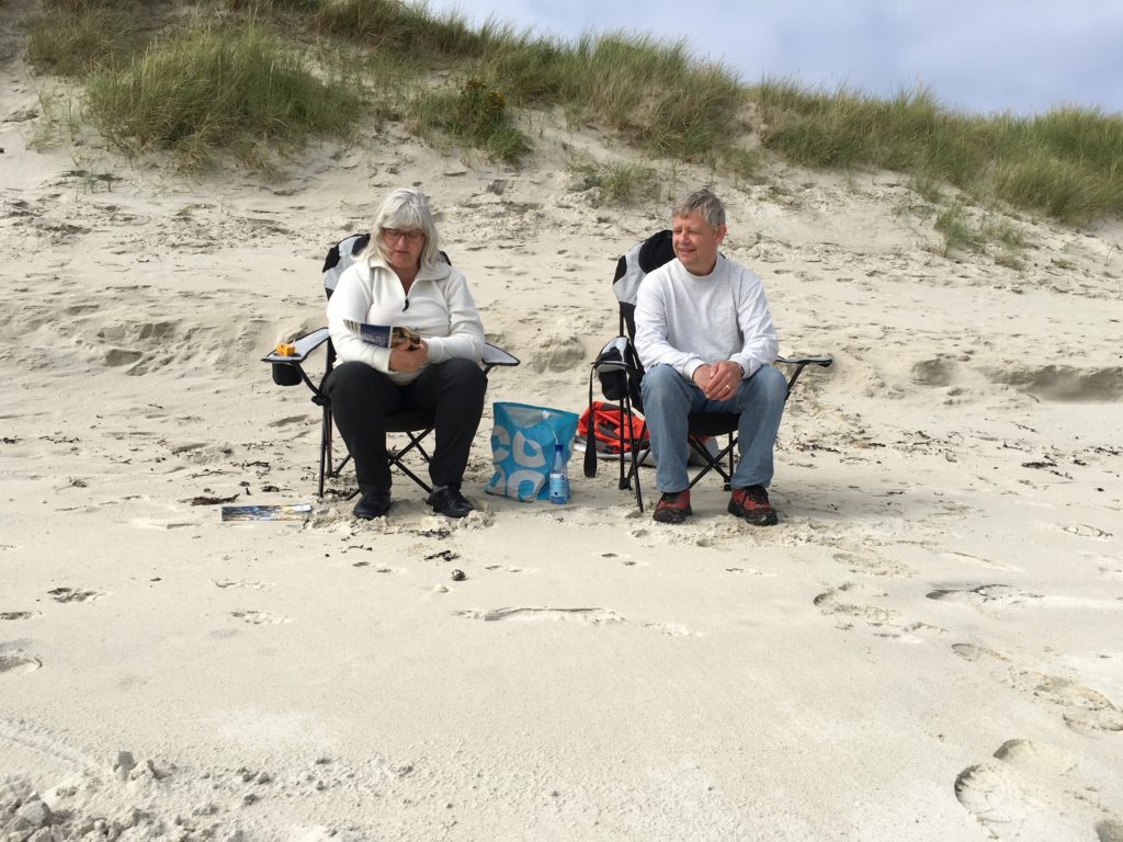 Heerlijk aan het strand