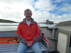 Op de boot naar het kasteel