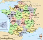 Overzicht van alle franse departementen/regios